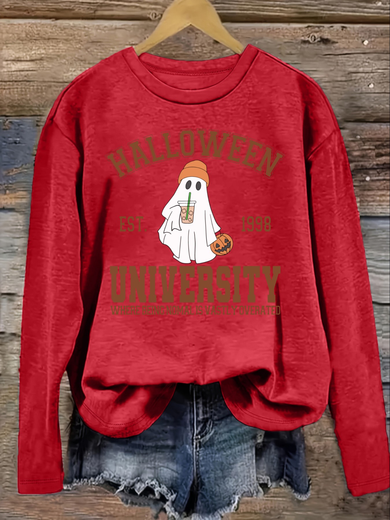 เสื้อยืดแขนยาวคอกลมลำลองสำหรับ - Costumes บทวิจารณ์และราคา