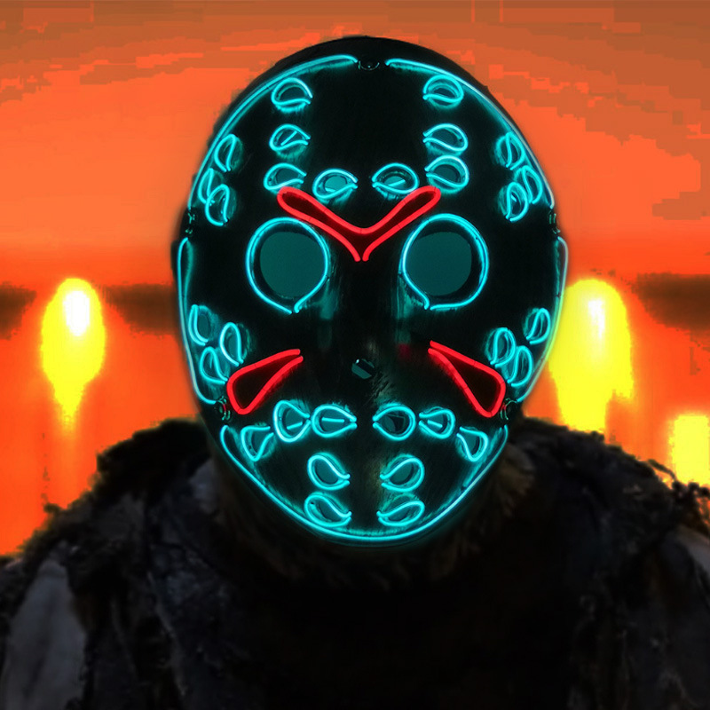 2023 Light up Purge Mask หน้าก - Led Purge Mask Halloween บทวิจารณ์และราคา