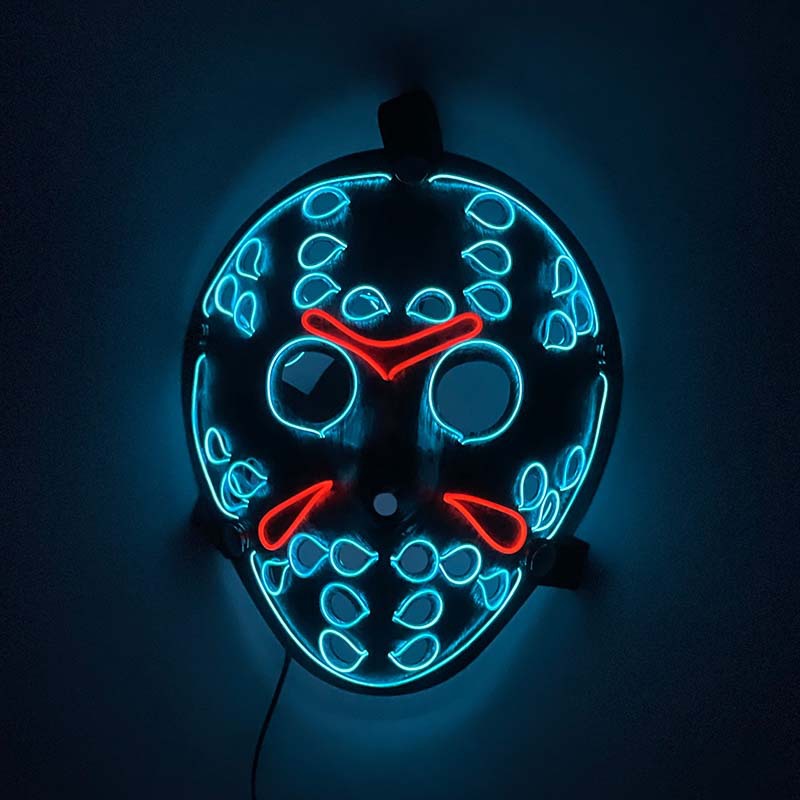2023 Light up Purge Mask หน้าก - Led Purge Mask Halloween บทวิจารณ์และราคา