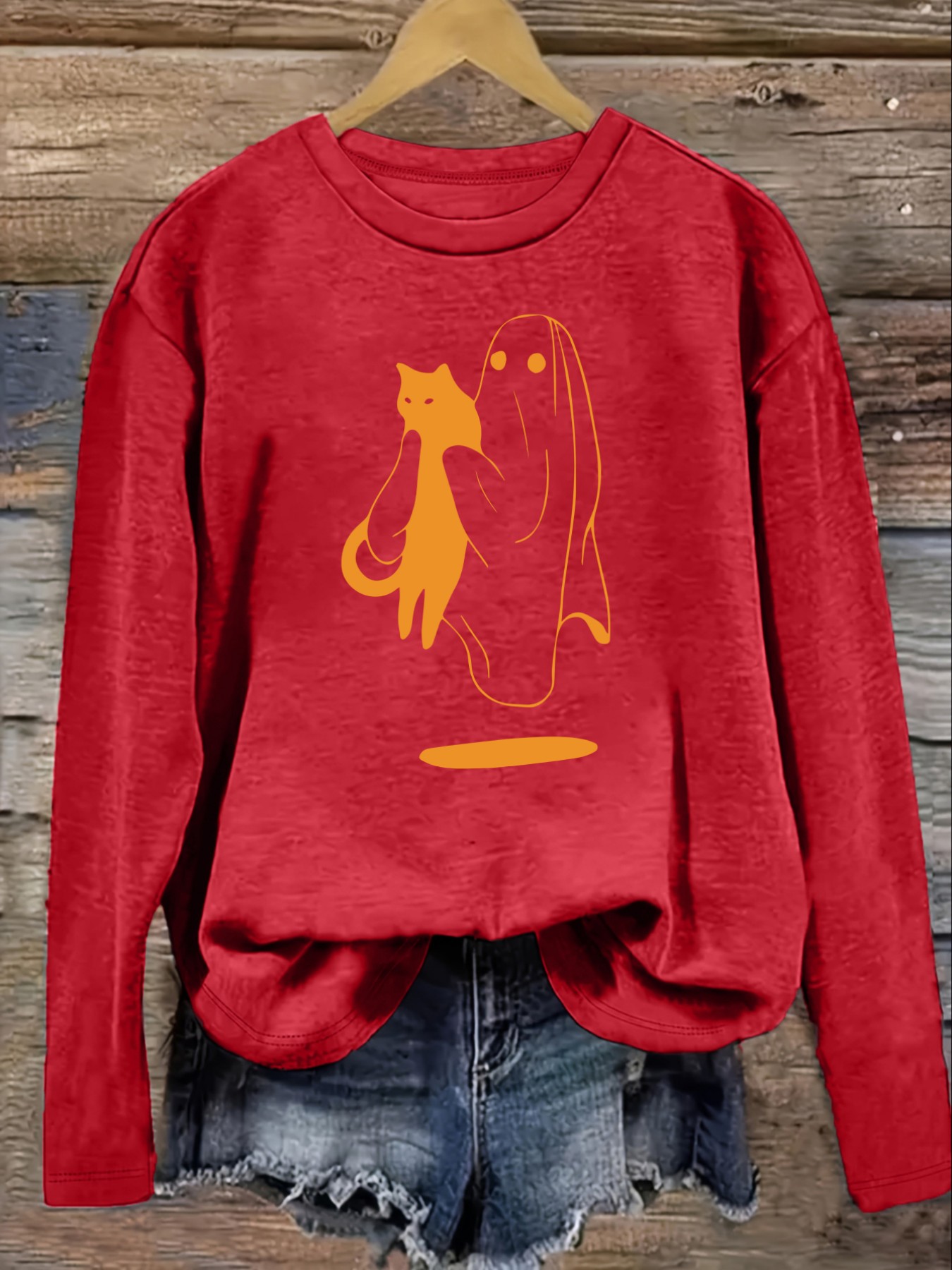 เสื้อยืดแขนยาวคอกลมลำลองสำหรับ - Costumes บทวิจารณ์และราคา