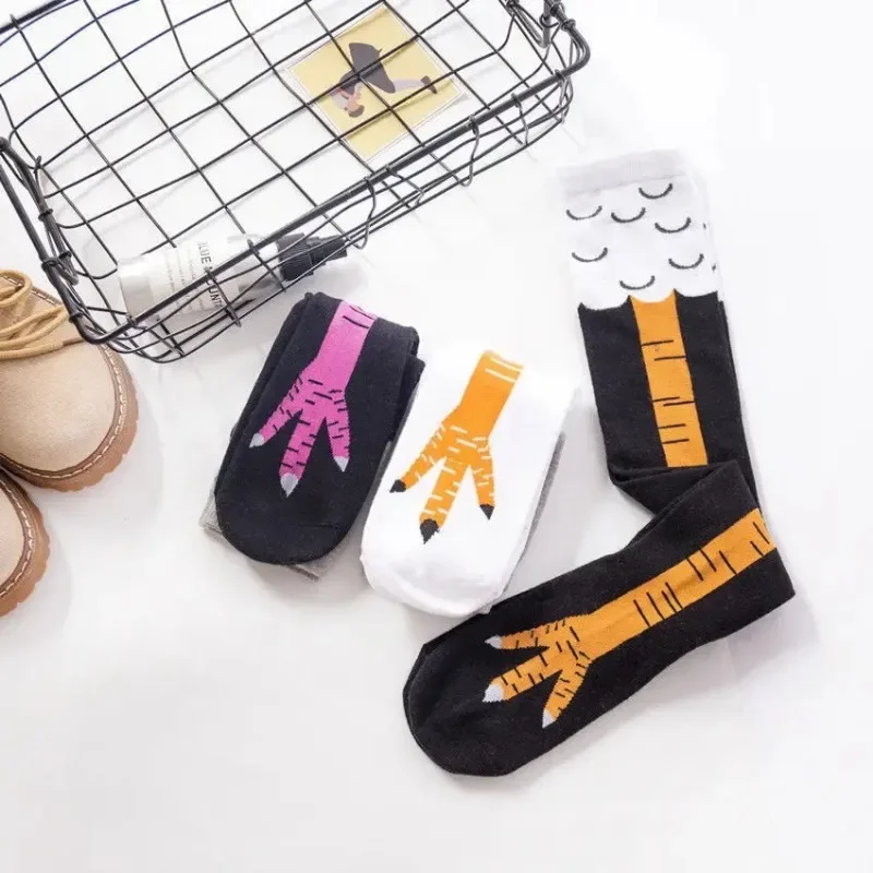 ถุงน่องลายเท้าไก่ตลก แบบยาวคลุ - Funny Chicken Leg Socks บทวิจารณ์และราคา