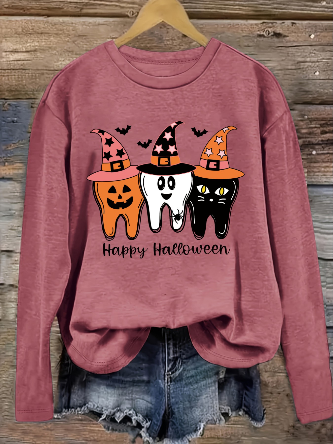 เสื้อยืดแขนยาวคอกลมลำลองสำหรับ - Costumes บทวิจารณ์และราคา