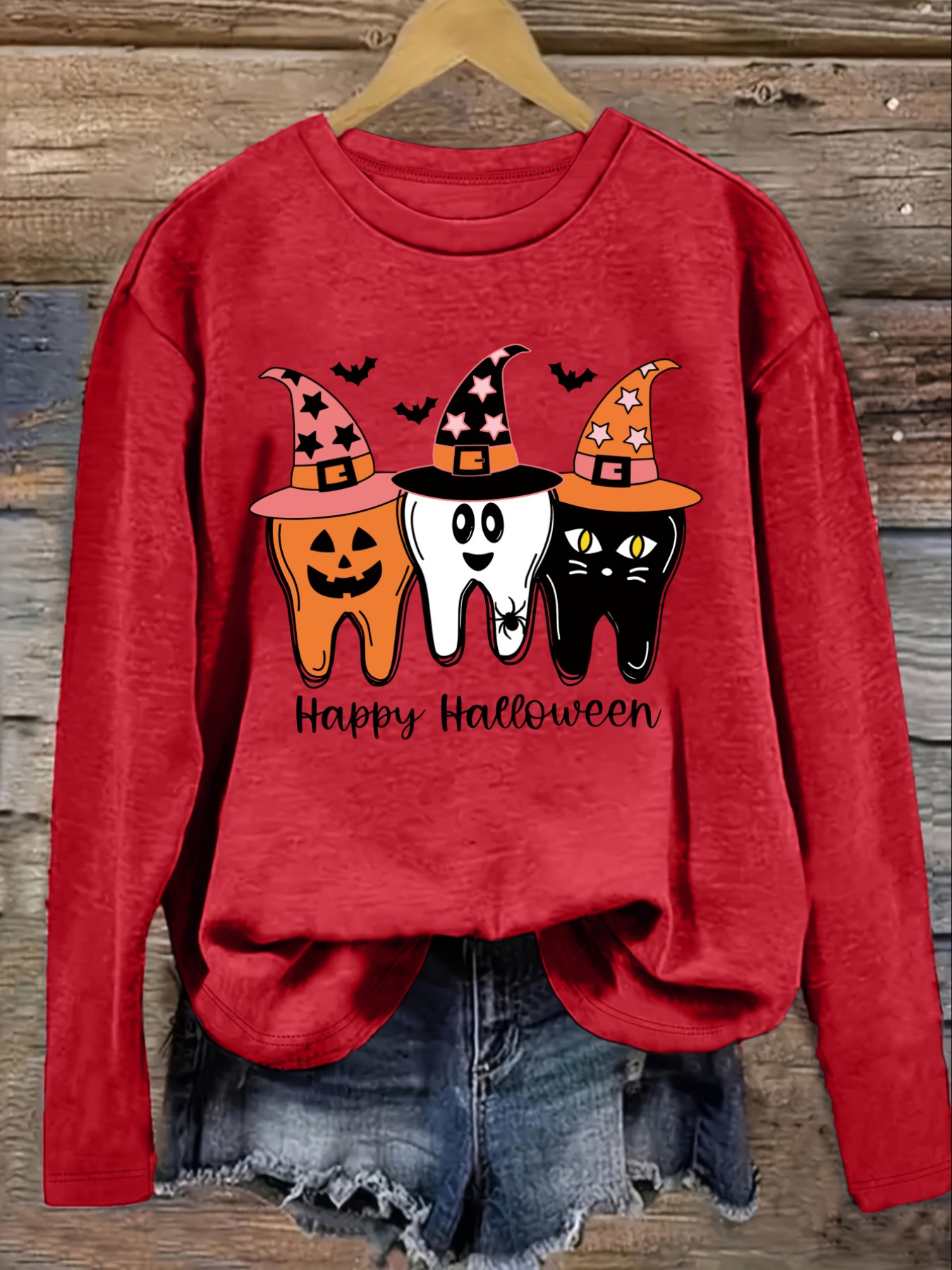 เสื้อยืดแขนยาวคอกลมลำลองสำหรับ - Costumes บทวิจารณ์และราคา