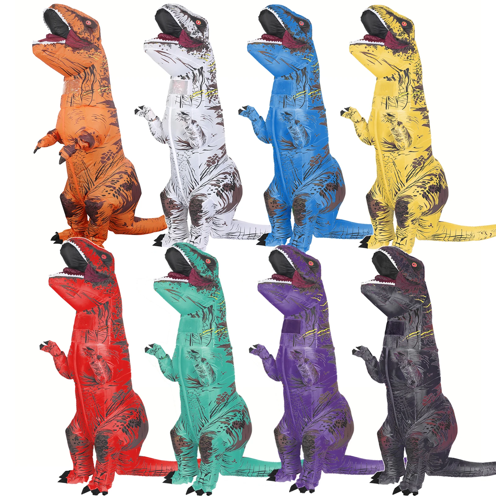Tyrannosaurus ชุดไดโนเสาร์พอง  - Inflatable Dinosaur Costume Adult บทวิจารณ์และราคา