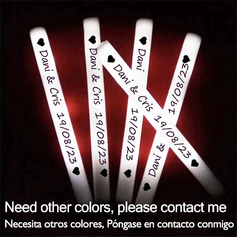 60/100/500 PCS LED GLOW Sticks - Flashing Led Foam Sticks Party บทวิจารณ์และราคา
