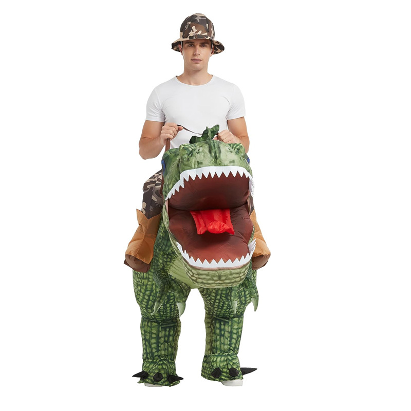 ชุดไดโนเสาร์ไทแรนโนซอรัสเร็กซ์ - Inflatable Dinosaur Costume Adult บทวิจารณ์และราคา
