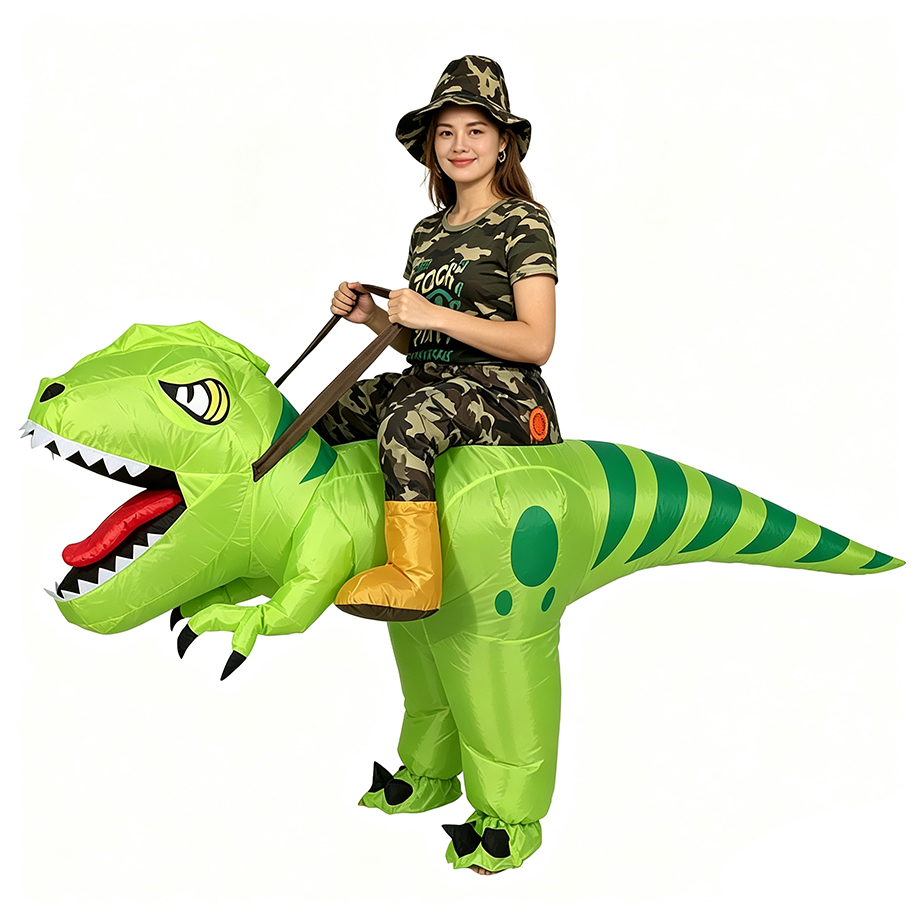 ชุดไดโนเสาร์ทีเร็กซ์เป่าลมสำหร - Inflatable Dinosaur Costume Adult บทวิจารณ์และราคา