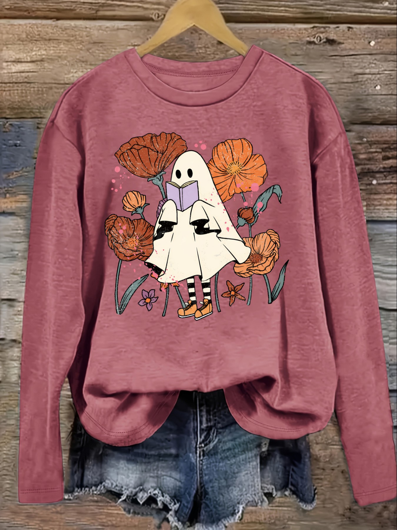 เสื้อยืดแขนยาวคอกลมลำลองสำหรับ - Costumes บทวิจารณ์และราคา