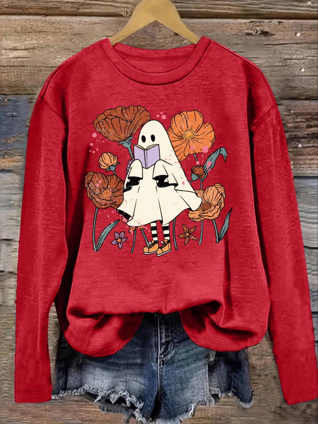 เสื้อยืดแขนยาวคอกลมลำลองสำหรับ - Costumes บทวิจารณ์และราคา